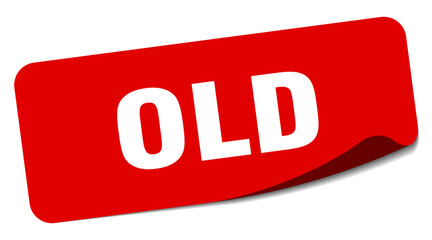 old sticker. old label