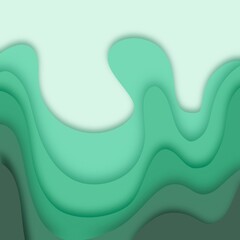 abstract green wave background