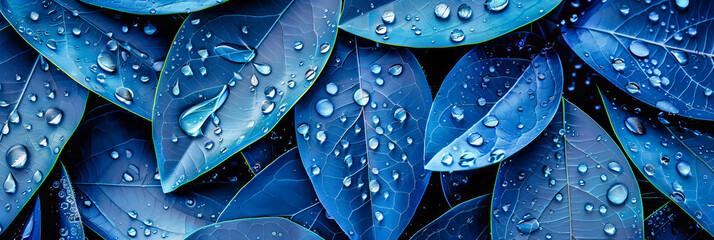 Dew-Kissed Mornings in Nature, Fresh Green Leaves Under the Soft Light, Macro Photography Reveals Tiny Water Droplets