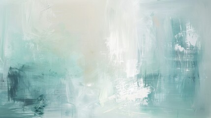 Naklejka premium Abstract art background oil painting green and white, Turquoise blue, Oil painting on canvas