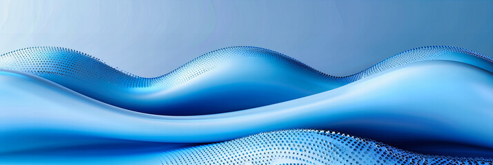 Dynamic Flow of Futuristic Waves, Abstract Patterns in Blue and Pink, Capturing the Essence of Movement and Innovation