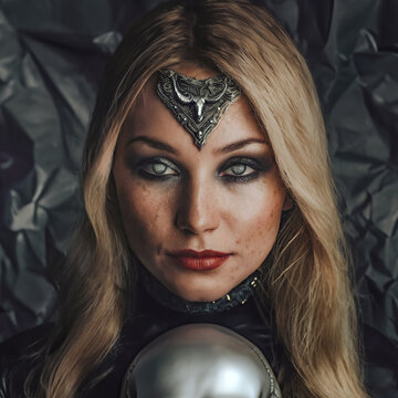 Portrait of a sorcerous witch