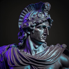 Statue of Ptolemy, a dynasty of the Roman Empire.  - obrazy, fototapety, plakaty