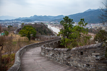 Fototapeta na wymiar Jiangnan Great Wall, Linhai city, eastern Zhejiang Province, China