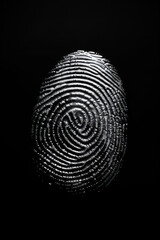 Metallic Fingerprint Photography Exploration, Abstract Textured Fingerprint
