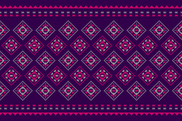 Abstract ethnic Aztec style. Ethnic geometric seamless pattern in tribal. American, Mexican style. Design for background, illustration, fabric, clothing, carpet, textile, batik, embroidery.
