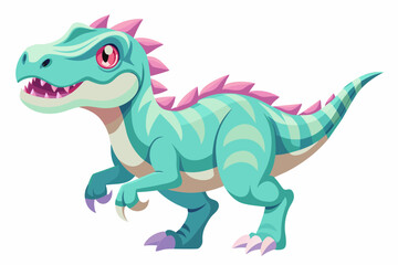Naklejka premium cute cartoon character xixiasaurus 