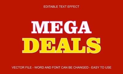 Editable text effect mega deal, super big sale text style