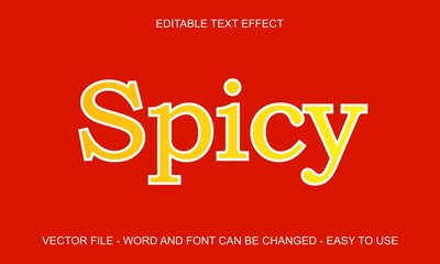 Editable text effect spicy sauce mock up