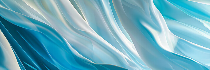 Obraz premium Modern Abstract Design, Bright Colorful Waves on a Blue Background, Artistic and Creative Pattern