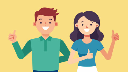 man and woman vector illustration