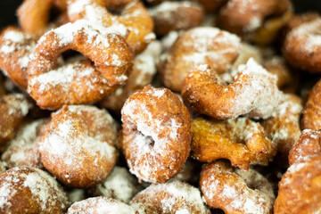 Typical Catalan Easter dessert Roscos de Semana Santa 