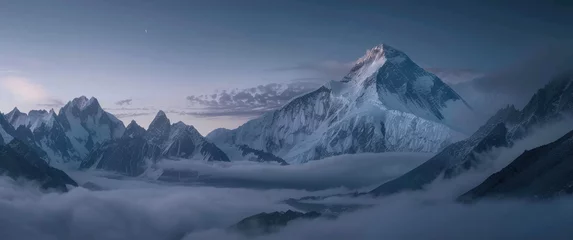 Poster de jardin K2 Photo of K2 mountain in himalayas