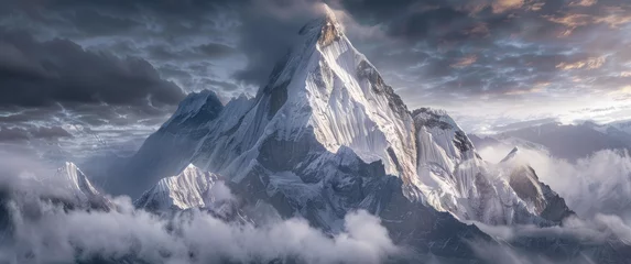 Acrylglas Duschewand mit Foto K2 Photo of K2 mountain in himalayas
