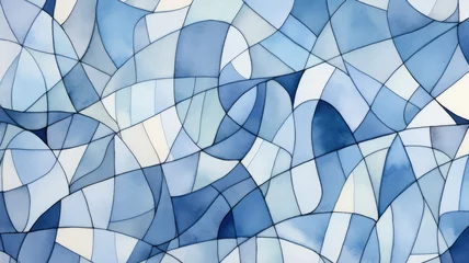Tapeten Befleckt abstract stained glass mosaic background