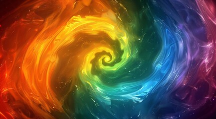 Colorful Swirl of the Month A Rainbow of Creativity Generative AI