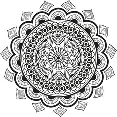 This is simple and vector Mandala  background and This Mandala background is editable.