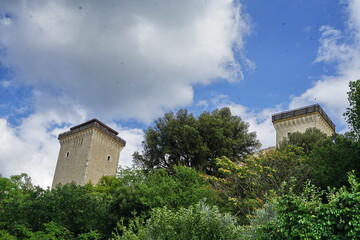 Fortress of Albornoz in Spoleto, Italy