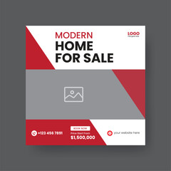 Modern Real state Home rent social media post Sale or carousel design template