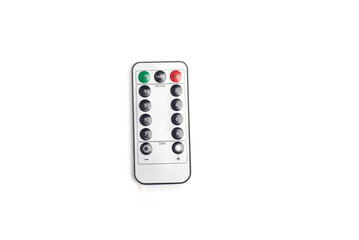 Small remote control isolated on white background.