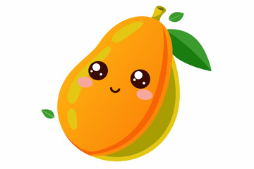 papaya food vector illustration