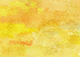 ゴールド　イエロー　金　黄　水彩　手描き　模様　バック　背景