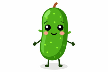 pepino food vector illustration