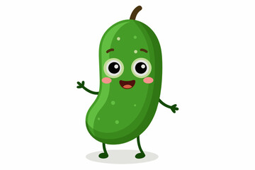 pepino food vector illustration