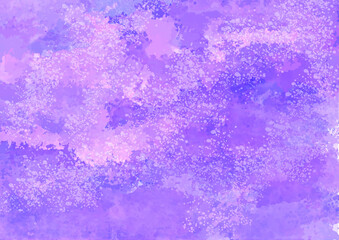 紫　パープル　花　水彩　手描き　模様　バック　背景