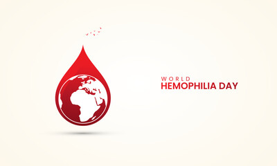 World haemophilia day, haemophilia  day creative design for social media banner, poster, vector illustration.