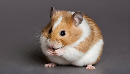 A Hamster Grooming Its Fur With Delicate Paws