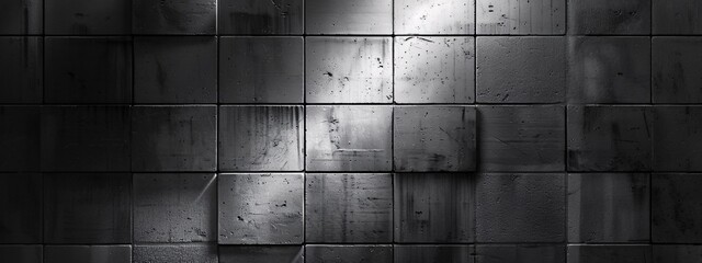 Gritty Urban Decor A Black and White Photography of a Concrete Wall Generative AI