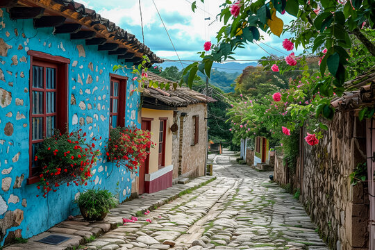 Calle de pueblo con encanto 