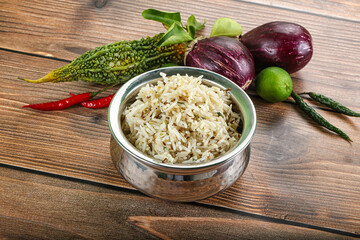 Indian cuisine - jeera rice basmati