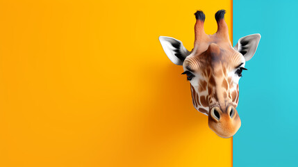 giraffe, creative art - obrazy, fototapety, plakaty