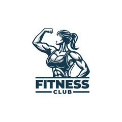 Fitness logo vector