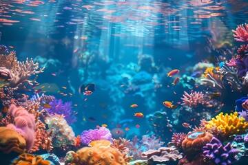 Obraz na płótnie Canvas Vibrant Coral Reef Marine Life