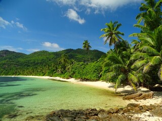 Seychelles, Mahé Islands, beaches of Anse Forbans and Marie Louise