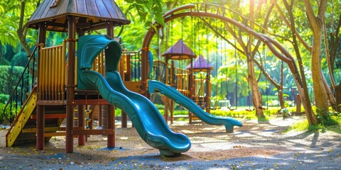 Generate an image of jungle gym