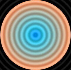 mandala for meditation, stopping internal dialogue, 
circular abstract composition with different tonal levels,