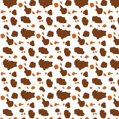 Cow print pattern animal seamless for printing, cutting, or crafts Ideal for  wall stickers, home decorate, mugs, stickers and more.