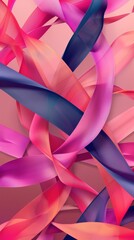 A vibrant backdrop with twisted ribbons exhibiting smooth color transitions, background, wallpaper