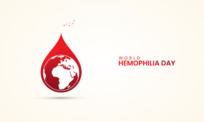 World haemophilia day, haemophilia  day creative design for social media banner, poster, vector illustration.