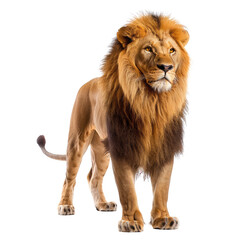 Obraz premium lion looking isolated on white