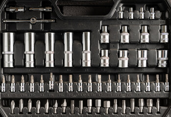 Socket wrench set in a box - 769504595