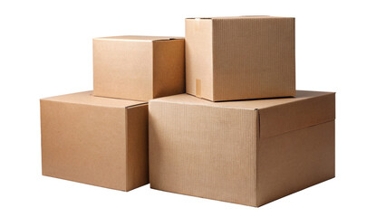 Fototapeta premium Cardboard box isolated on white