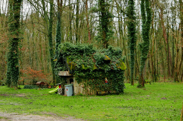 Cabane au fond d'un jardin
