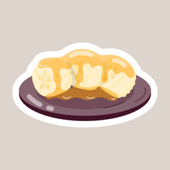 Flat Style Honey Stickers
