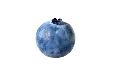 Blueberry on Transparent Background