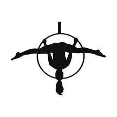 Beauty Aerial Hoop Silhouette